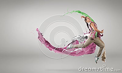 Virtuoso dancer Stock Photo