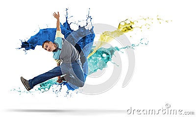 Virtuoso dancer Stock Photo