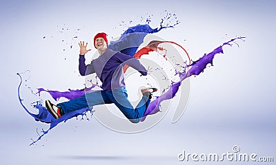 Virtuoso dancer Stock Photo