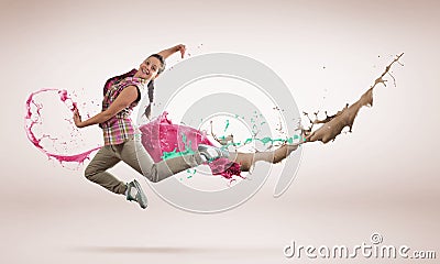 Virtuoso dancer Stock Photo