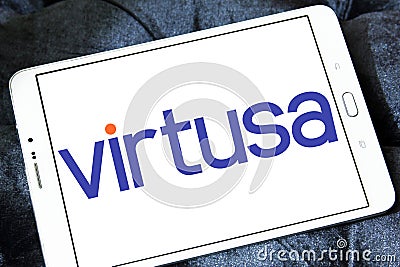 Virtusa information technology company logo Editorial Stock Photo