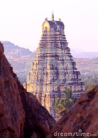 The Virupaksha temple, Hampi Stock Photo