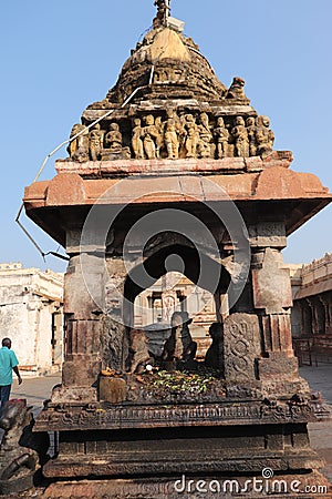 Virupaksha Temple at Hampi, Karnataka - World Heritage Site by UNESCO - India travel - religious tour Editorial Stock Photo