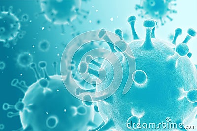 Virus Cartoon Illustration