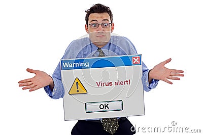 Virus alert Stock Photo