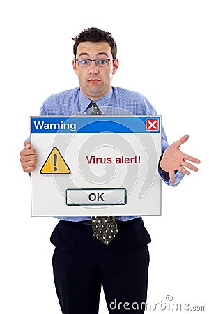 Virus alert Stock Photo