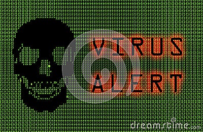 Virus Alert Stock Photo