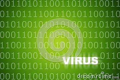 Virus Alert Green Abstract Background Stock Photo