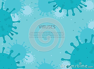 Virus background Vector Illustration