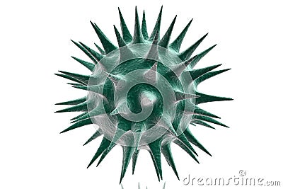 VIRUS CELL Cartoon Illustration