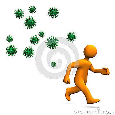 Virus Hazard Stock Photo