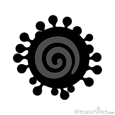 Virus icon. Computer virus, alergy bacteria , medical healthcare, microbiology concept. Vector Illustration