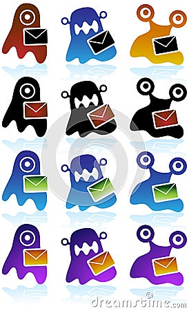 Virus Icons Vector Illustration