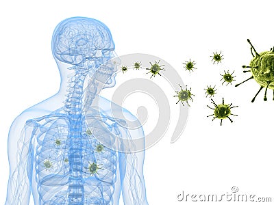 Virus infection Stock Photo