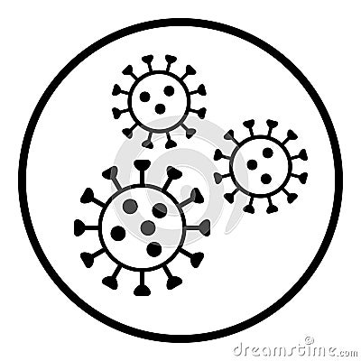 Virus and infections medical icon Vector Illustration