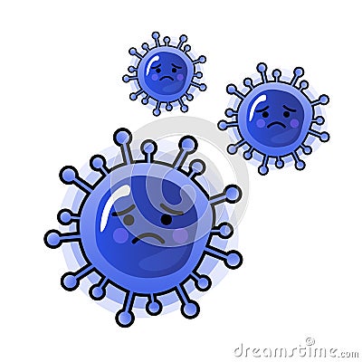 Virus infections prevention methods. Corona virus 2019-nCoV Emoji pattern on white background. Corona Virus in Wuhan, China, Globa Vector Illustration