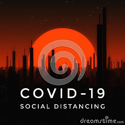 Virus Outbreak - Covid-19 Social Distancing Stock Photo