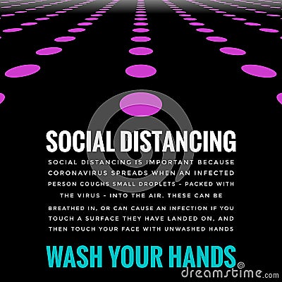 Outbreak Social Distancing Wash Hands - Covid-19 Stock Photo