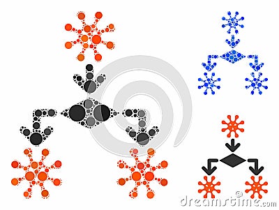 Virus reproduction Composition Icon of Circles Stock Photo
