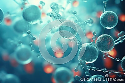 Virus science disease microscopic organism biology microbiology background medicine macro health cells Stock Photo