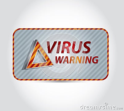 Virus warning Vector Illustration