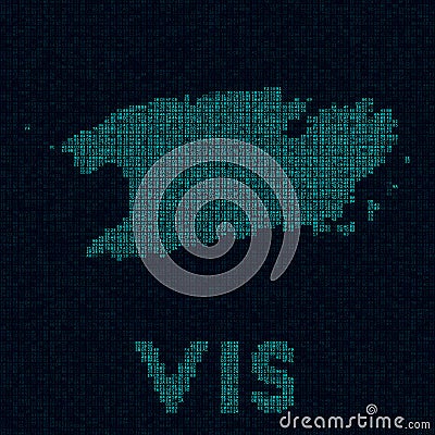 Vis tech map. Vector Illustration