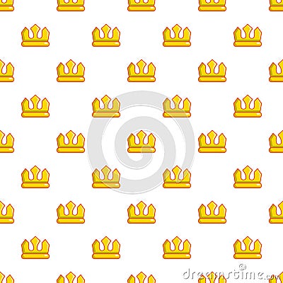 Viscount crown pattern seamless Vector Illustration