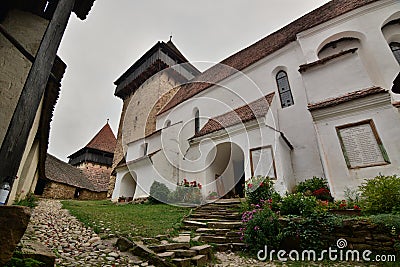 Fortified church. Viscri. Brasov county. Transylvania. Romania Editorial Stock Photo