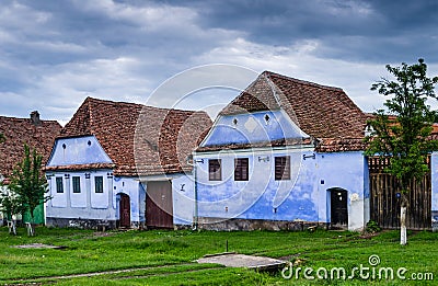 Viscri village in Transylvania, Romania Stock Photo