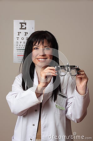 Vision eye checkup Stock Photo