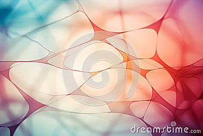 Vision image illustrating concept of interconnectedness with flowing lines. Generative AI Stock Photo