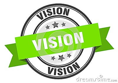 vision label Vector Illustration