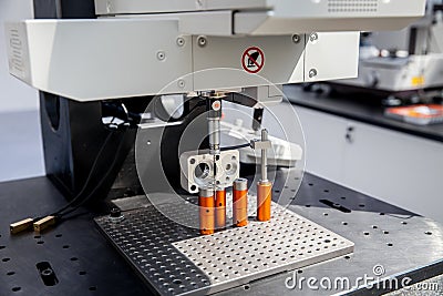 Vision Measuring Systems, probe machine Stock Photo