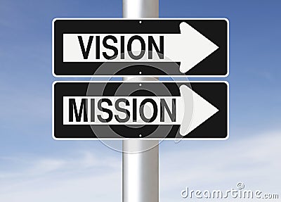Vision and Mission Stock Photo