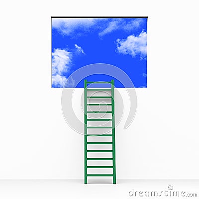 Vision Planning Indicates Steps Forecasting And Ladder Stock Photo