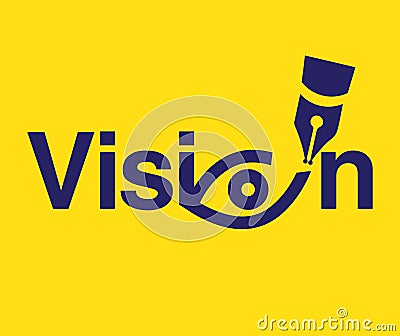 Vision Theme Logo Concept Vector Illustration