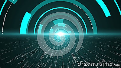 Visionary programming and coding of future software Stock Photo
