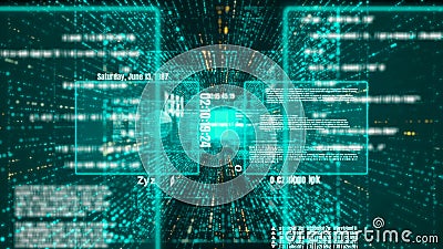 Visionary programming and coding of future software Stock Photo