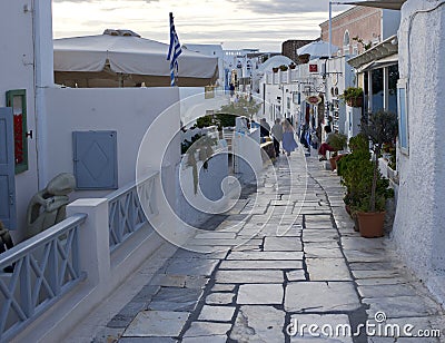 A visit the beautifull island of Santorini. Greece Editorial Stock Photo