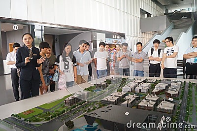 Visit Qianhai free trade zone construction planning landscape Editorial Stock Photo