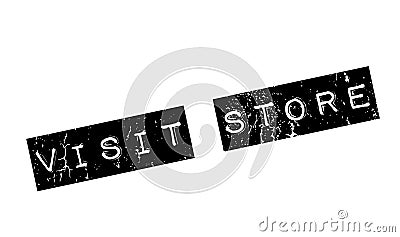 Visit Store rubber stamp Vector Illustration