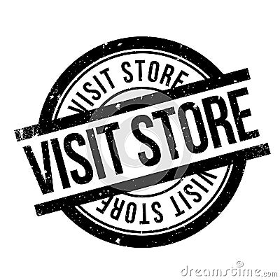 Visit Store rubber stamp Vector Illustration