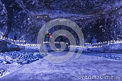 Visiting the Benten Cave from the Hasedera Stock Photo