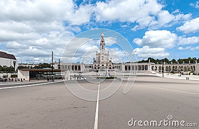 Our Lady of Fatima sanctuary Editorial Stock Photo