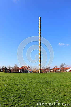 Visiting the Path of Heroes: Endless Column and Saints Peter and Paul Church Editorial Stock Photo