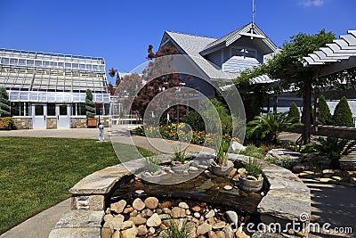 Visitor Center at the North Carolina Arboretum in Asheville Editorial Stock Photo