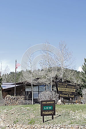 Visitor Center and Ranger Station Editorial Stock Photo