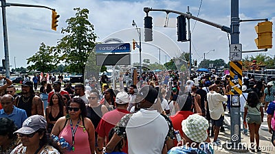 Visitors of Caribana parade 2023 Editorial Stock Photo