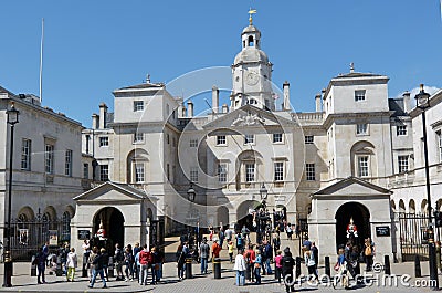 Visitors at Horse Guards building London UK Editorial Stock Photo