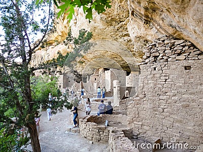 Visitors in Mesa Verde National Park Editorial Stock Photo